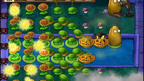 Plants vs Zombies Supervivencia 04 Niebla