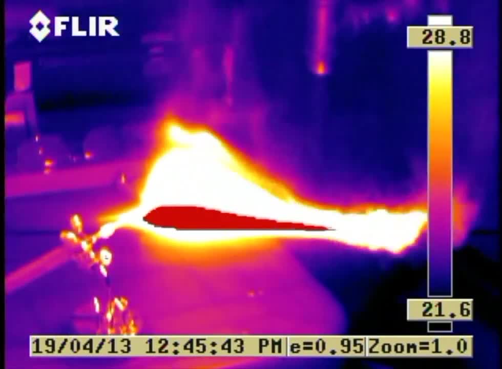 Comparing an HHO Flame to an H2 Flame Part 1 with Thermographic Video