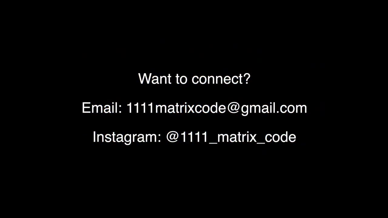 Introduction to the 1111 Matrix Code Micah and Garrick King