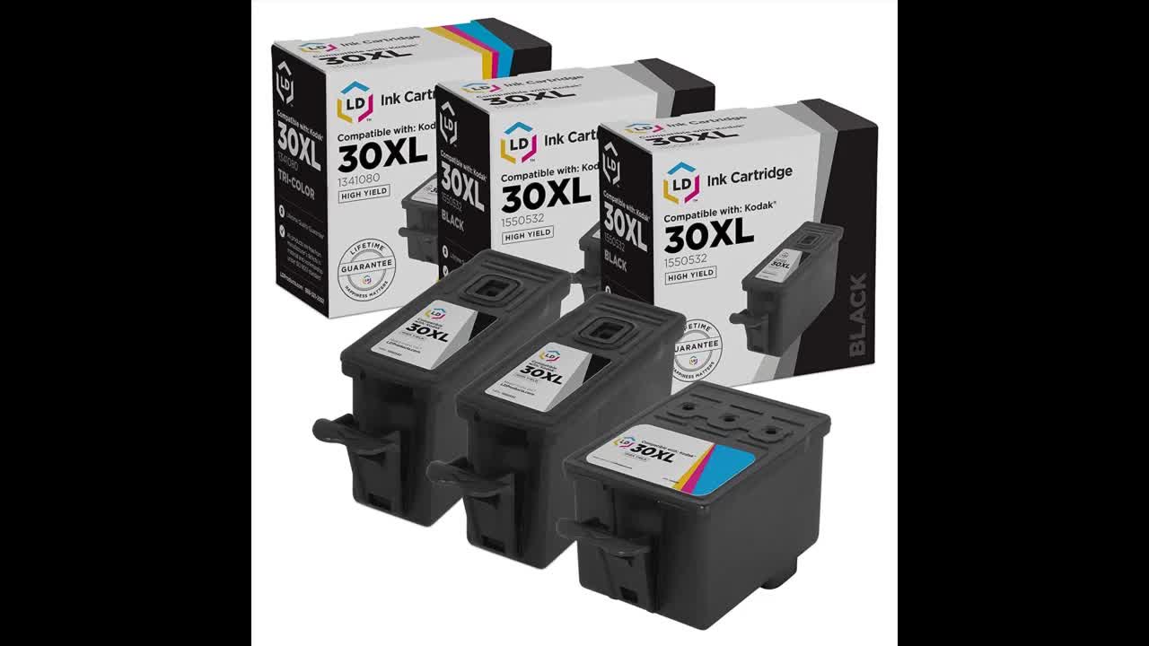 Review: New, Genuine Original Kodak Verite Brand 5XL Black+Color Ink Cartridge Combo Pack. Cont...