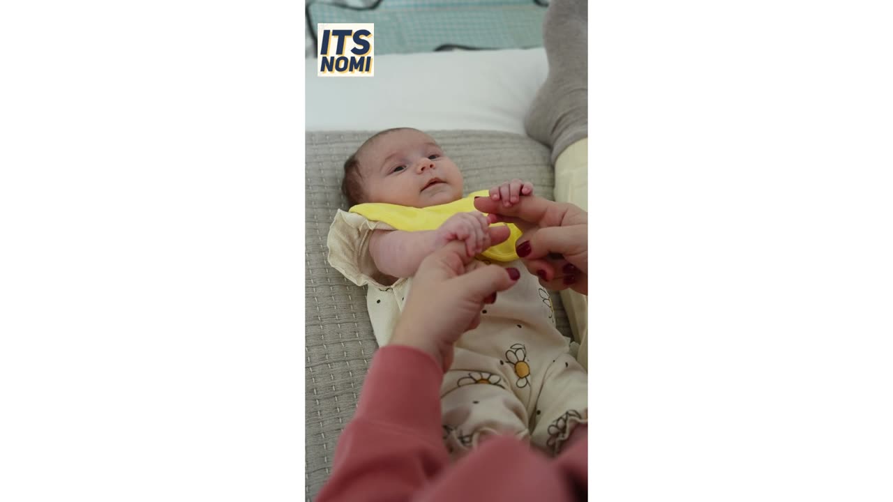 Baby Play with mother finger