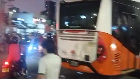 Accidente entre bus de Transcaribe y moto