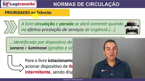 Normas de circulação de veiculos Brasil aula 3