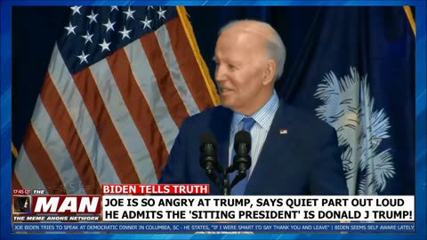 Joe Biden Says Quiet Part Out Loud - Admits Donald J Trump Is The "Sitting President"