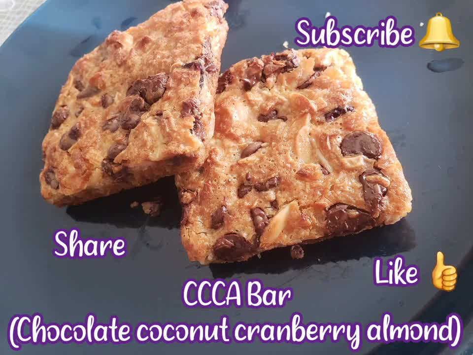 CCCA Bar (Chocolate Coconut Cranberry Almond)