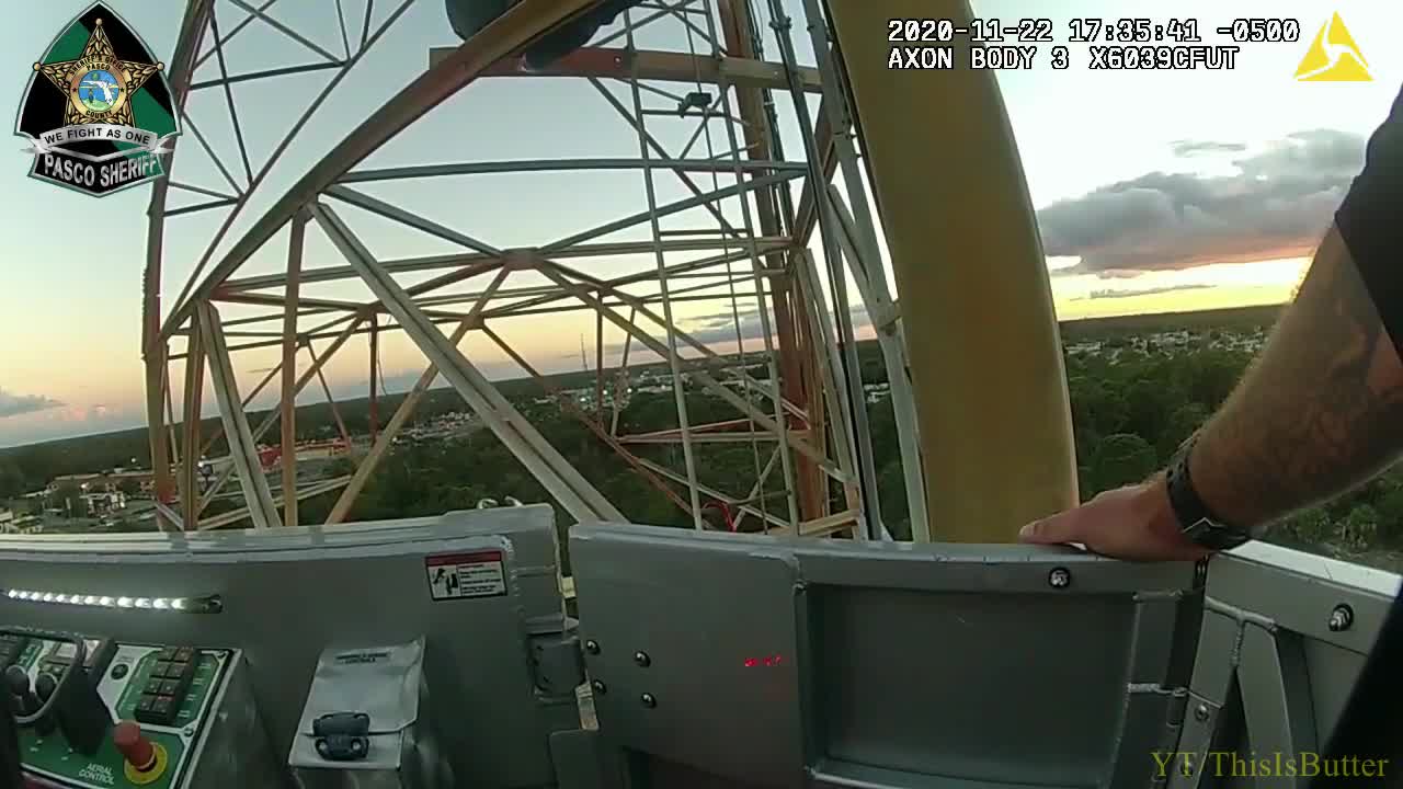 Pasco County Deputies and Fire Personnel Save Man From 300-Foot Tower Sunday