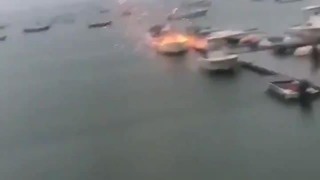 EXPLOSION VIDEO IN THE SEA