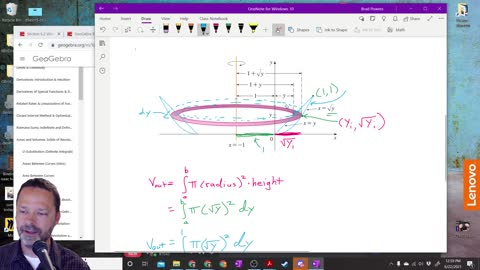 Section 6-2 Volumes of solids via rotation with Washers - An Example