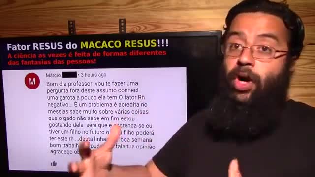 695 - Fator Rh NEGATIVO (e Rh POSITIVO) by Prof Afonso - Ciência de verdade