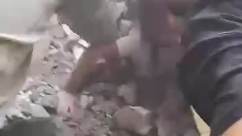 In Gaza, a child was pulled alive from the rubble.