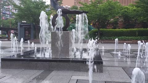 a common fountain in Korea