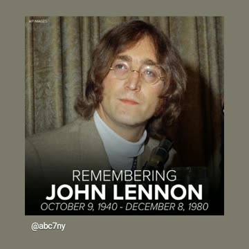 We remember John Lennon from the Beatles 10/14/24