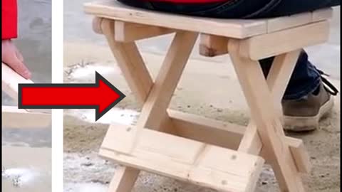 Comment Faire un TABOURET PLIABLE | Fabriquer un Marchepied en Bois