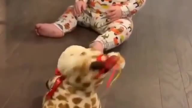 Child imitating the joke,