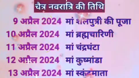 Navratri 2024 March