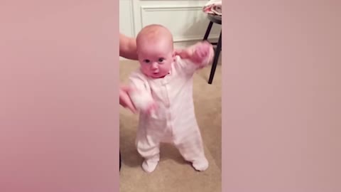 Dancing cute baby hahaha