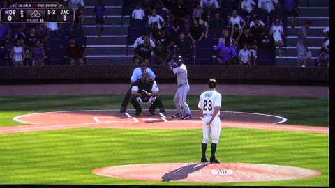 MLB The Show: Jackson Generals vs Mobile BayBears (Hulse 6 straight Ks)