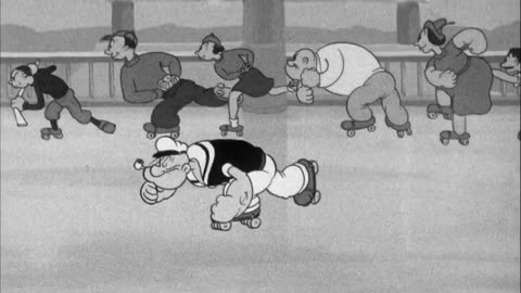 A Date to Skate - Popeye cartoon