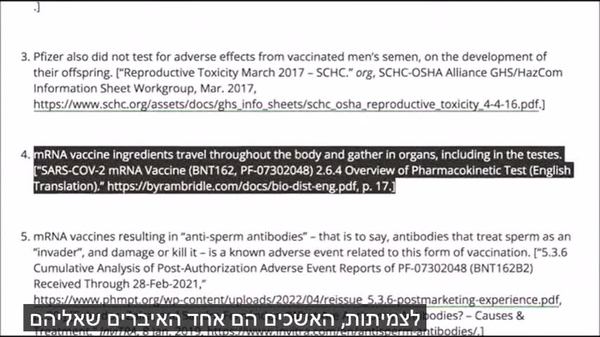 מחקר מצא : החיסון של פייזר פוגע בפוריות הגבר