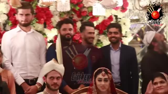 Babar Azam - Hasan Ali - Shaheen Afridi at Pak Cricket Team Manager Daughter Marriage