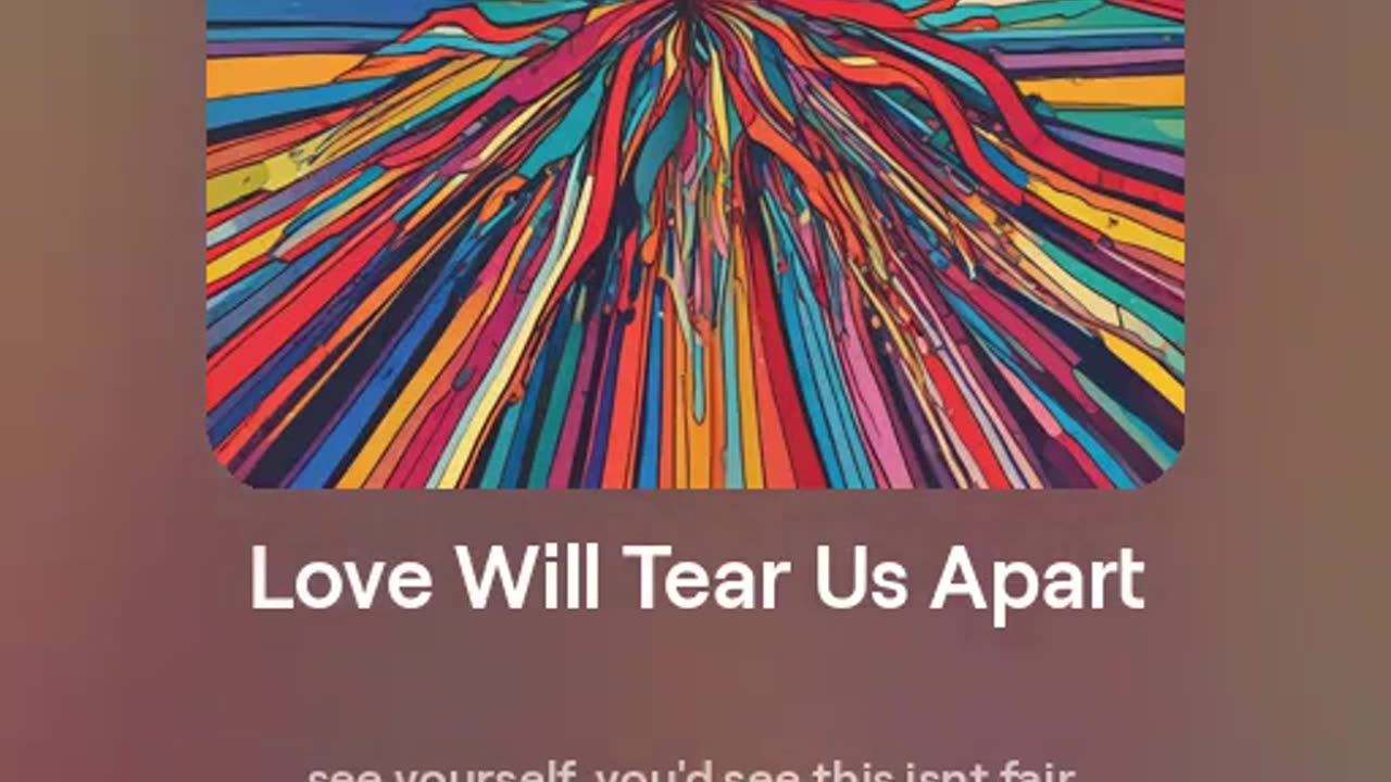 Love Will Tear Us Apart