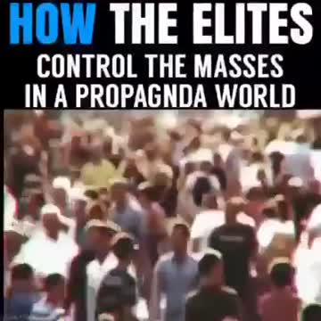 How the Elites control the masses in a propaganda world.