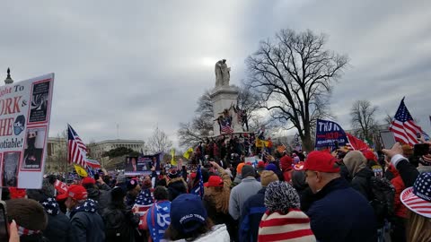 USA chant in front of the Capitol