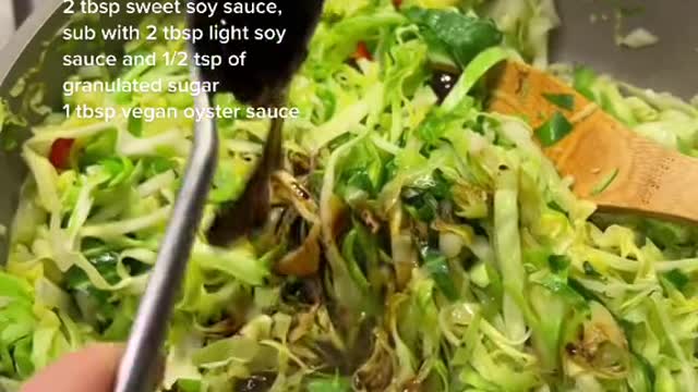 Cabbage stir-fried Keto