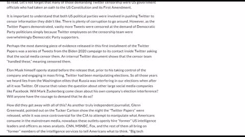 Twitter Papers, Treason, Katie Hobbs Colluded With Twitter, Musk Slams NY Times & Censorship