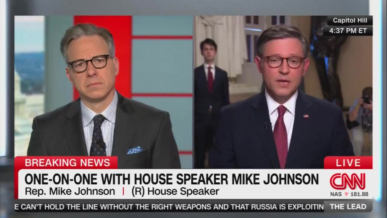 Republican Speaker is on CNN defending everyone else’s borders other than the USA .