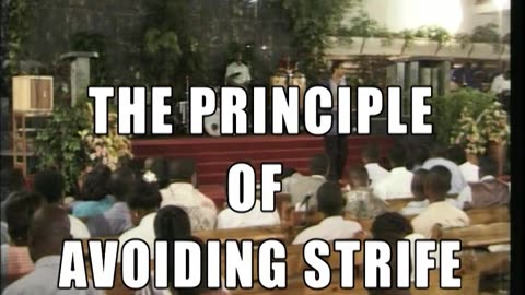 THE PRINCIPLE OF AVOIDING STRIFE | TUESDAY SERVICE | DAG HEWARD-MILLS