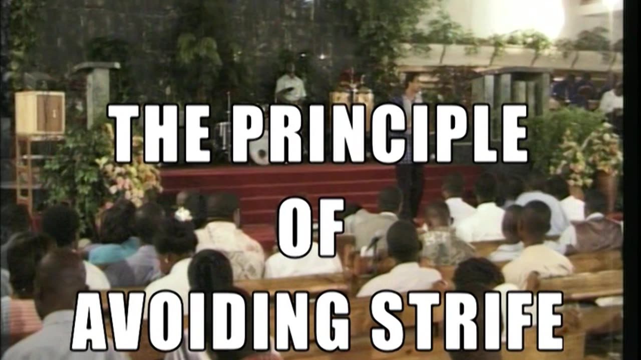 THE PRINCIPLE OF AVOIDING STRIFE | TUESDAY SERVICE | DAG HEWARD-MILLS