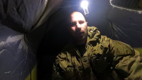 Mini vlog in the tent