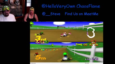 Mario Kart 64 ( With Sara from MeetMe ) Fun Retro Gaming Part 1