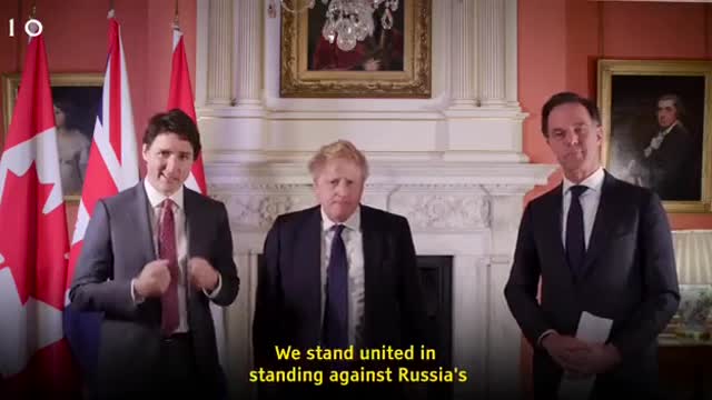 The leaders of Great Britain, Canada and the Netherlands recorded a video