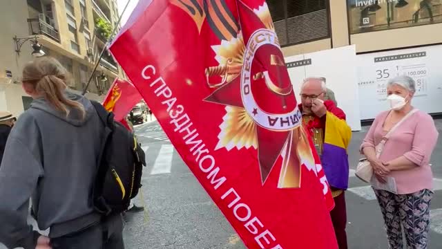 Oslava vítězství nad fašismem ve Valencii ve Španělsku