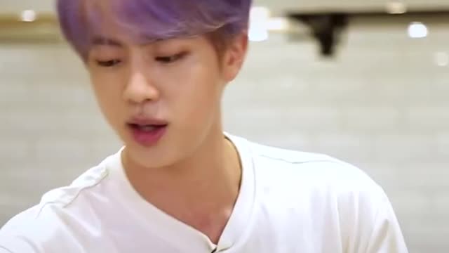 Jin is going crazy when they're cooking