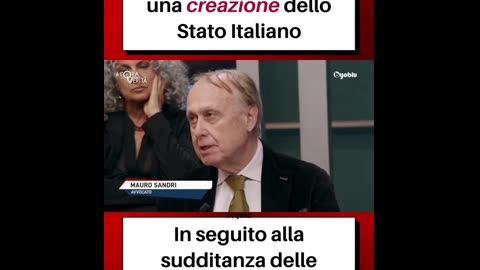 La pandemia è stata una creazione dello stato italiano.