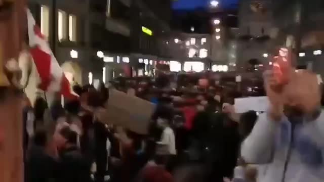 The SWISS protest en masse about COVID passports...