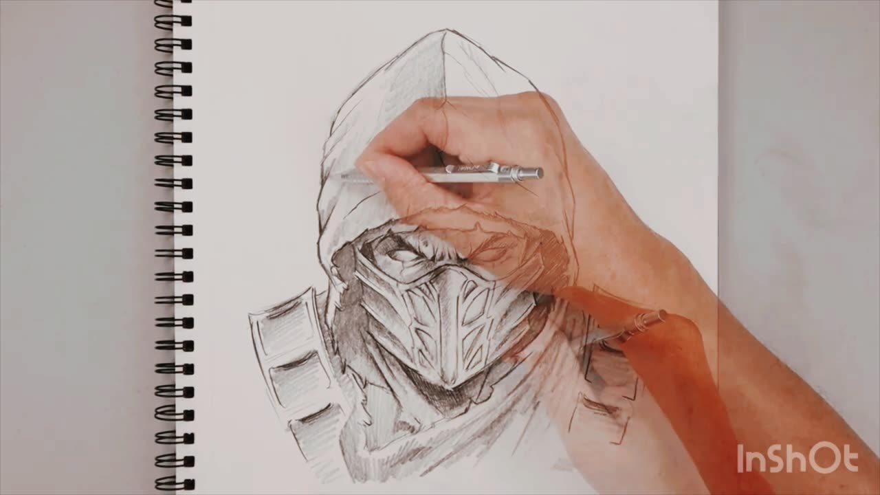Mortal Kombat How to draw Sub-Zero - Mortal Kombat sketch