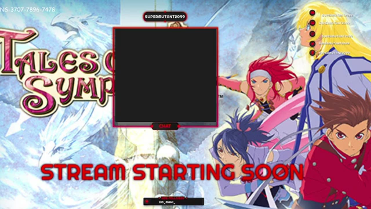 Tales of Symphonia Remastered Day 1. No mic. Not feeling up for it.