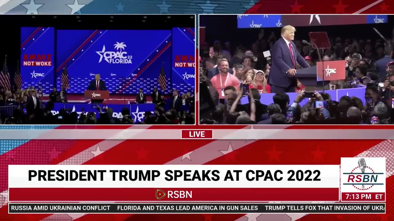 Trump makes his appearance at CPAC