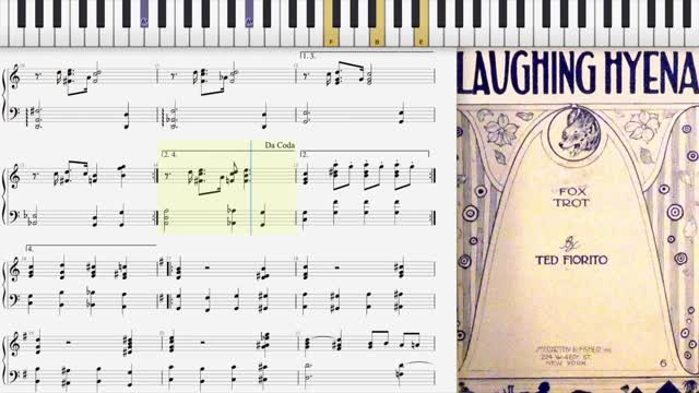 Laughing Hyena by Ted Fiorito (1920, Fox Trot piano)