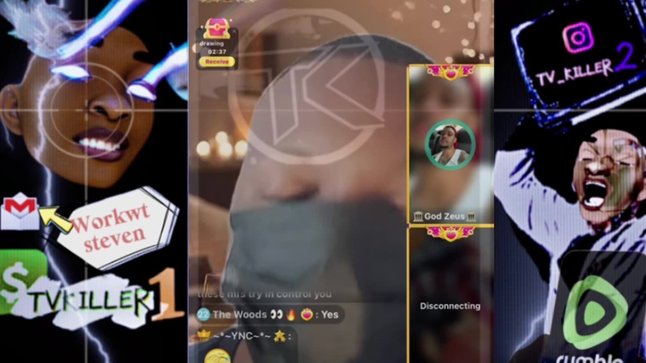 MESSY CALLER PK VON THEN ALL HELL BREAKS OUT IN HIS LIVE