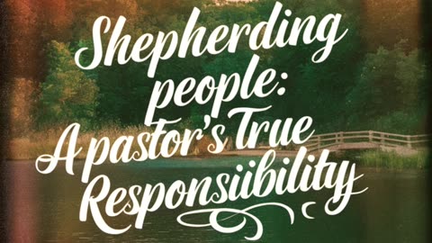 The act of shepherding people