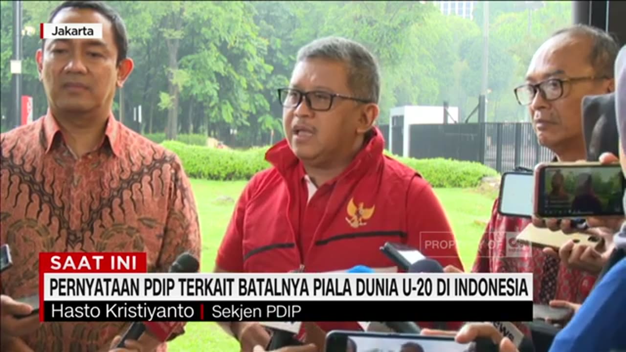 Terbvnuhnya Kognitif PDI Perjuangan PDIP Akibat Batalnya Piala Dunia U20 di Indonesia