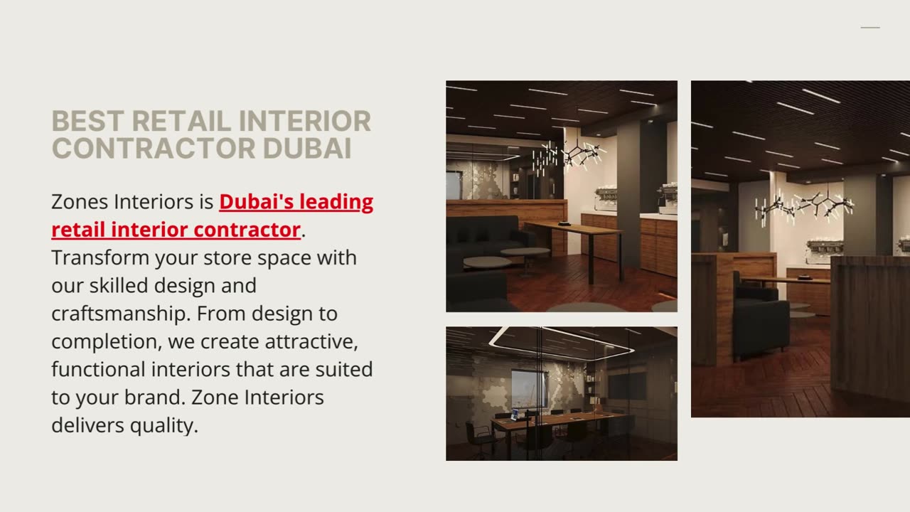 Best Retail Interior Contractor Dubai