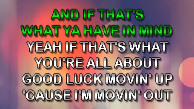 kbkaraokeking moving out (ANTHONY'S_SONG)