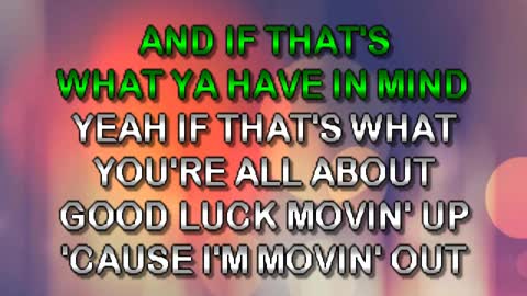 kbkaraokeking moving out (ANTHONY'S_SONG)