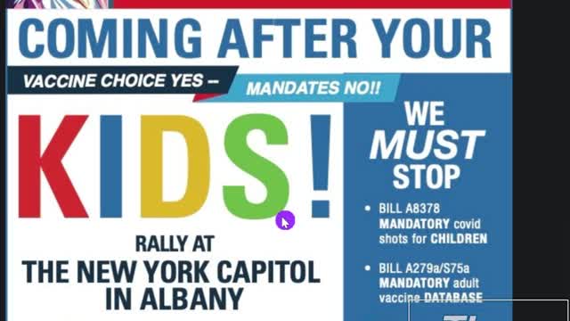 IMPORTANT Anti-Jab Mandate Rally Wednesday January 4th In Albany New York